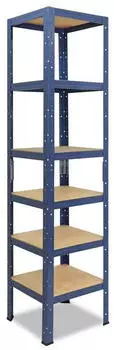 Shelfplaza HOME Schwerlastregal 230x45x45cm 6 B&ouml;den Metall Blau (4223454516)