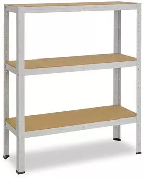 Shelfplaza OFFICE Schwerlastregal Metall Lichtgrau 90x90x60cm (41209600913)