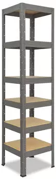 Shelfplaza PROFI Schwerlastregal 200x50x50cm Metall grau 6 B&ouml;den (5620500526)