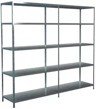 Schulte Steck-Grund- und Anbauregal 2200x2000x500mm 10 B&ouml;den verzinkt
