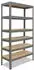 Shelfplaza PROFI Schwerlastregal Metall grau 200x60x30cm 6 Böden (5620300626)