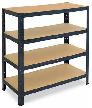 Shelfplaza HOME Schwerlastregal 100x100x50cm Anthrazit 4 B&ouml;den (4510501014)