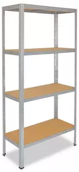 Shelfplaza HOME Schwerlastregal 200x100x40cm verzinkt, 4 B&ouml;den, 175kg Traglast (4120401014)