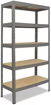 Shelfplaza PRO Schwerlastregal Metall Grau 180x120x60cm 200kg/Boden (5618601225)