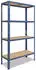 Shelfplaza HOME Schwerlastregal 180x70x60cm Metall Blau 4 Böden (4218600714)