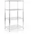 Floordirekt Everest Gitterregal verchromt 4 Böden 90x45x160cm (fd-7801)