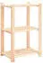 vidaXL Lagerregal 3 Böden 60x38x90cm Massivholz Kiefer 150kg (10er-Set)