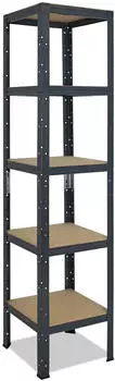 Shelfplaza HOME Schwerlastregal 200x60x60cm Anthrazit Stahl 5 B&ouml;den 175kg/Boden (4520600615)