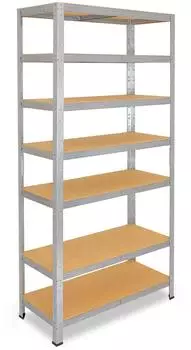 Shelfplaza HOME Schwerlastregal verzinkt 200x110x45cm, 7 B&ouml;den, 125kg Traglast (4120451117)