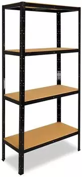 Shelfplaza BLACK Schwerlastregal 180x70x50cm, 4 B&ouml;den, 175kg Traglast (41318500714)