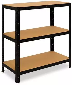 Shelfplaza BLACK Schwerlastregal 115x90x40cm, 3 B&ouml;den, 175kg Traglast, schwarz (41311400913)