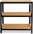 Shelfplaza BLACK Schwerlastregal 115x90x40cm, 3 Böden, 175kg Traglast, schwarz (41311400913)