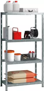 Schulte Profi-Steckregal 4 B&ouml;den 195x100x50cm verzinkt (R1550-04-02)