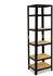 Shelfplaza BLACK Schwerlastregal 200x45x45cm, 6 Böden, schwarz (41320454516)