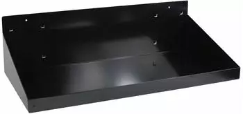 ADB Lochwand Ablageboden, Metall, 500x250mm, schwarz (RAL 9005)