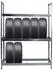 Proregal Tiger XL Reifenregal 3 Ebenen 300kg Fachlast verzinkt, 200x150x45cm (Tiger XL)