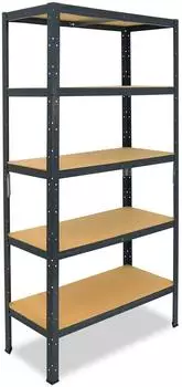 Shelfplaza HOME Schwerlastregal 180x90x40cm anthrazit, 5 B&ouml;den, 175kg/Boden (4518400915)