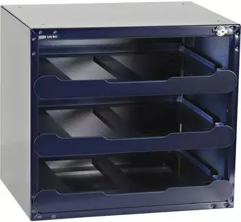 Raaco SafeBox 80 freistehender Tresor, Stahl, blau (139335)