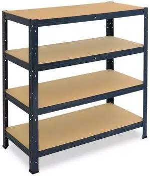 Shelfplaza HOME Schwerlastregal 100x100x60cm anthrazit, 4 B&ouml;den (4510601014)
