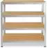 Shelfplaza HOME Schwerlastregal 115x100x60cm verzinkt, 4 Böden (4111601014)