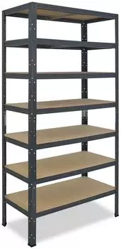 Shelfplaza HOME Schwerlastregal 200x75x40cm anthrazit, 7 B&ouml;den, 125kg/Boden (4520407517)