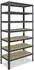Shelfplaza HOME Schwerlastregal 200x75x40cm anthrazit, 7 Böden, 125kg/Boden (4520407517)