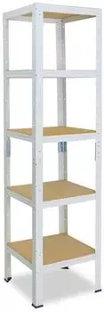 Shelfplaza HOME Schwerlastregal Metall wei&szlig; 180x60x60cm 5 B&ouml;den (4318600615)