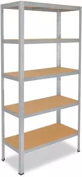 Shelfplaza HOME Schwerlastregal verzinkt 155x110x60cm, 5 B&ouml;den, 175kg Traglast (4115601115)