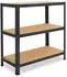 Shelfplaza HOME Schwerlastregal 100x80x60cm anthrazit, 3 Böden, 175kg/Boden (4510600813)