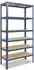 Shelfplaza HOME Schwerlastregal 230x120x40cm blau, 6 Böden (4223401216)