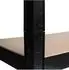 Schulte Schwerlastregal 4 MDF-Böden 180x90x35cm 120kg/Boden schwarz