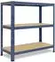 Shelfplaza HOME Schwerlastregal 115x75x40cm blau, 3 Böden, 175kg Traglast (4211407513)