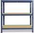 Shelfplaza HOME Schwerlastregal 115x75x40cm blau, 3 Böden, 175kg Traglast (4211407513)
