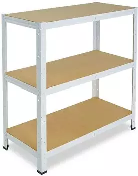 Shelfplaza HOME Schwerlastregal wei&szlig;, 90x60x40cm, 3 B&ouml;den (4309400613)
