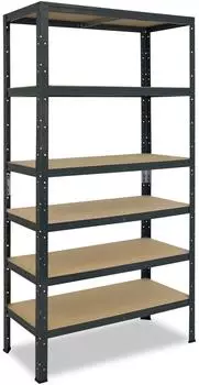 Shelfplaza HOME Schwerlastregal 200x50x30cm, 6 B&ouml;den, anthrazit (4520300516)