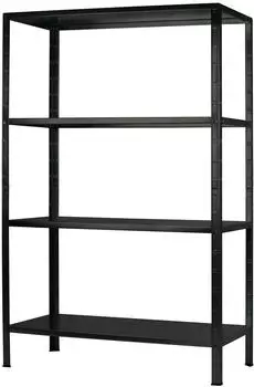 Schulte Steckregal PowerMAX 190x100x40cm, 4 B&ouml;den, schwarz (R7101-04-16)