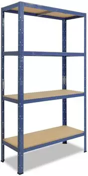 Shelfplaza HOME Schwerlastregal 180x40x30cm, 4 B&ouml;den, blau (4218300414)