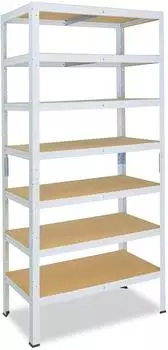 Shelfplaza HOME Schwerlastregal wei&szlig;, 230x110x45cm, 7 B&ouml;den, 125kg/Boden (4323451117)
