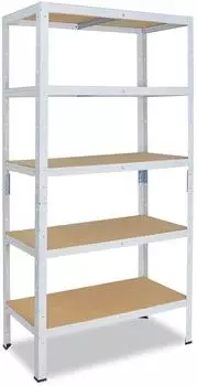 Shelfplaza HOME Schwerlastregal 180x110x50cm, wei&szlig;, 5 B&ouml;den, 175kg Traglast (4318501115)