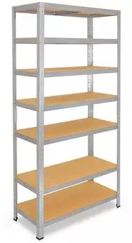 Shelfplaza HOME Schwerlastregal verzinkt 200x80x40cm, 7 B&ouml;den, 125kg/Boden (4120400817)