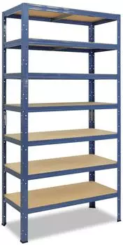 Shelfplaza HOME Schwerlastregal 230x23x45cm blau, 7 B&ouml;den, 125kg Traglast (4223452317)