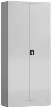 L&Uuml;LLMANN ClassiX Mehrzweckschrank Stahl, lichtgrau, 180x80x38cm (X-545520)