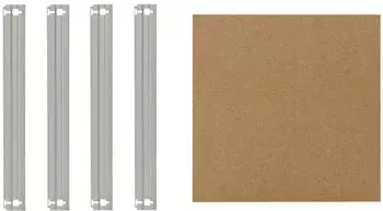 Shelfplaza Home Fachboden-Set 40x40cm, HDF, verzinkt