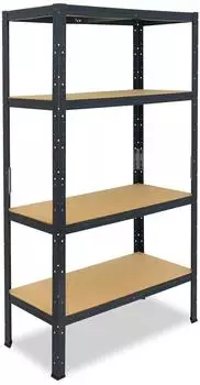 Shelfplaza HOME Schwerlastregal 155x120x50cm anthrazit, 4 B&ouml;den, 175kg Traglast (4515501214)