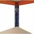 Shelfplaza PROFI Schwerlastregal 230x100x60cm, 6 Böden, blau-orange (51123601026)