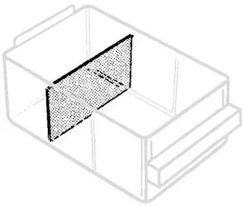 Raaco Trennw&auml;nde 150-02 ESD f&uuml;r Schubladen, 87x49mm, schwarz, 24 St&uuml;ck (113298)