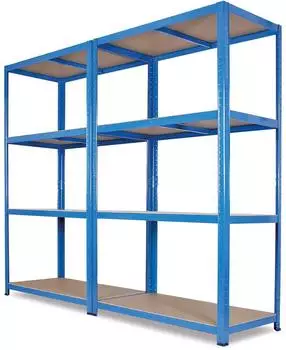 BRB Schwerlastregal Stecksystem 2x4 Böden 265kg/Boden 1800x1800x500mm (47597)