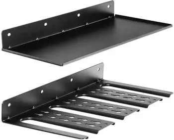 Costway Werkzeugregal Wandmontage Metall, 4 Schlitze & 36 Bohrlöcher (TA10012)
