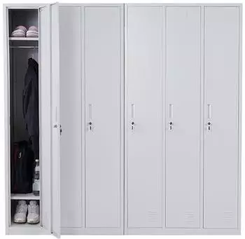 MCW Preston T829-6-H 2er-Set Schlie&szlig;fach, Metall, grau, 180x180x50cm (800000527196)