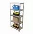 Relaxdays Schwerlastregal 180x60x30cm 500kg silber, 2er-Set (10054208_0)